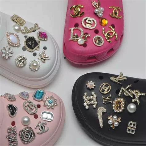 chanel jibbitz for crocs|pictures of crocs with charms.